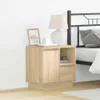 vidaXL Nachttisch Sonoma-Eiche 50 x 34,5 x 50 cm Produktbild-Vorschau 1