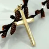 Anhänger 22x13mm Kreuz matt-glänzend 9Kt GOLD gold 22x13mm Produktbild-Vorschau 2