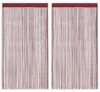 vidaXL Fadenvorhänge 2 Stk. 140 x 250 cm Burgunderrot Produktbild-Vorschau 8