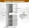 A diagram showing the dimensions of a bathroom cabinet. Anteprima dell’immagine prodotto