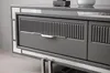 Wohnwand TV Ständer Schranke Couchtisch RTV Lowboard Grau Produktbild-Vorschau 4