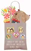 Mr. & Mrs. Panda Shopping Tasche Igel Familie - Braun Produktbild-Vorschau 3