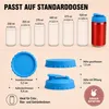 Silikon Dosendeckel 6er Set, wiederverwendbarer Produktbild-Vorschau 2