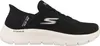 A side view of a black Skechers slip-on shoe with a white sole. Náhľad obrázku produktu
