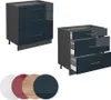 Meuble cuisine Vicco Fame-Line Bleu foncé brillant 80cm Voir les images du produit 5