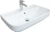 Waschbecken Flora Slim 45 cm Weiß Keramik mit Hahnloch & Produktbild-Vorschau 1