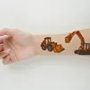 Temporäre Tattoos mit Bagger für Jungen, 10 Blatt Produktbild-Vorschau 2