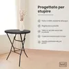 IvoQ Tavolo alto nero – Inclusa copertura elasticizzata Anteprima dell’immagine prodotto 3