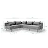 TRADA Gartensofa lounge set Bahama M Grau Gartenmöbel set Produktbild-Vorschau 4