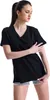 T shirt Royyen Zdn12 V Ausschnitt Damen – SCHWARZ / XL Produktbild-Vorschau 5