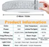 A product information graphic showing a ceiling lamp with dimensions and specifications. Voir les images du produit