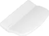 A white plastic balcony door pull handle is shown on a white background. Produktbild-Vorschau