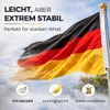 Deutschland Flagge 90 x 150 cm - WM 2026 Fahne - Fanartikel Produktbild-Vorschau 3