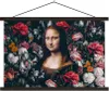 MuchoWow® Textilposter Mona Lisa - Da Vinci - Blumen - Produktbild-Vorschau 1
