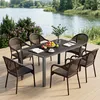 BEALIFE Gartentisch 110x70x73 cm aus WPC | Mit Wasserablauf Produktbild-Vorschau 4