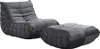 HOME DELUXE Relaxsessel mit Hocker CHILL - Anthrazit 102 x Produktbild-Vorschau 1