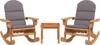 vidaXL 3-dielna záhradná obývacia súprava Adirondack z Náhľad obrázku produktu 3