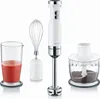 A white hand blender set with accessories on a white background. Produktbild-Vorschau