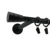 Bastone per tende moderno nero opaco – 120 cm, singolo Anteprima dell’immagine prodotto 3