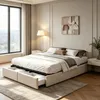 Letto imbottito INONEFT, 160x200 cm, piattaforma, letto Anteprima dell’immagine prodotto 1