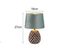 Tischlampe - Grün - Grüngrau - Goldgelb - H 26 cm - Keramik Produktbild-Vorschau 6