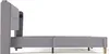 Side view of a gray upholstered bed frame with a headboard. Produktbild-Vorschau