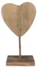 Clayre & Eef figura decorativa cuore 15x8x27 cm legno Anteprima dell’immagine prodotto 1