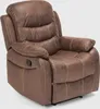 A brown leather recliner chair. Anteprima dell’immagine prodotto