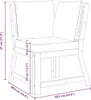 vidaXL Modułowa sofa narożna z kremowymi poduszkami z Podgląd zdjęcia produktu 6