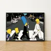 Malen nach Zahlen Gemälde -Simpson's The Beatles 50x40 cm Produktbild-Vorschau 4