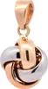 Anhänger Knoten mit 1,1 mm Goldkette 55 cm 585-14 Karat Produktbild-Vorschau 5