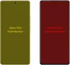 Two smartphones are shown side-by-side, each with a different colored overlay and text. Náhled obrázku produktu