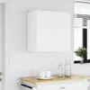 A white wall-mounted cabinet with two doors is shown in a room. Anteprima dell’immagine prodotto