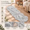 XXL Lammfell 180x60cm Teppich Kunstfell Bettvorleger Produktbild-Vorschau 2