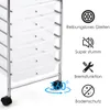 COSTWAY Rollcontainer Rollwagen mit Schubladen Badrollwagen Produktbild-Vorschau 6