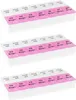 3x WELLGRO® Tablettenbox für 7 Tage - je 2 Fächer pro Tag, Produktbild-Vorschau 3