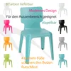 A collage of colorful chairs with descriptive text. Produktbild-Vorschau