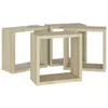 vidaXL Scaffali a cubo 4 pezzi rovere Sonoma 30x15x30 cm Anteprima dell’immagine prodotto 13