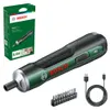 Akku-Schrauber PushDrive, 10x Standard-Schrauberbits Produktbild-Vorschau 1