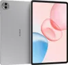 A silver Honor Pad tablet is shown from the back and side, with the screen displaying abstract colorful shapes. Produktbild-Vorschau