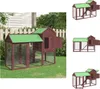 vidaXL Hühnerstall Mokka 193x65x117 cm Massivholz Kiefer -  Produktbild-Vorschau 1
