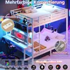 Etagenbett mit RGB LED-Lichterkette, Steckdose, USB, Produktbild-Vorschau 4