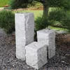 CLGarden 3er Set Granitsäulen mit Bohrung zum Springbrunnen Produktbild-Vorschau 1