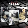 Collage showing car floor mats being used and cleaned. Produktbild-Vorschau