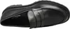 A top-down view of a black leather loafer. Anteprima dell’immagine prodotto