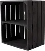 12er Set große neue schwarze Obstkiste 50cm x 40cm x 30cm Produktbild-Vorschau 3
