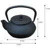 Kinghoff Gusseisen-Teekanne, Teesieb 0,3l KH1817 Produktbild-Vorschau 4