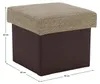 nabbi Schemel T3 - cappuccino / dunkelbraun Produktbild-Vorschau 3