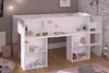 Lit mezzanine Parisot Pirouette 1, blanc/gris ou rose, 90 x Voir les images du produit 7