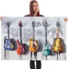 Peinture à l'huile Guitares, 100% peinte à la main Tableau Voir les images du produit 1